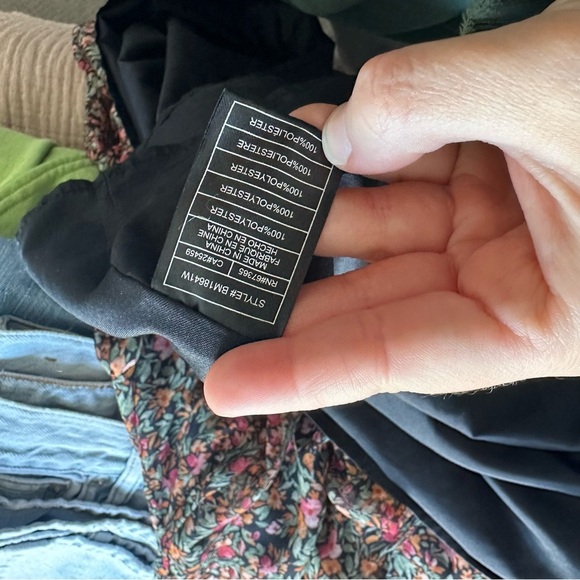 BB Dakota Steve Madden Black Ditsy Floral Ruffle Tiered Sleeveless Midi Dress - Picture 6 of 14